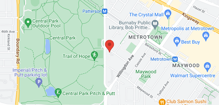 map of 1006 4200 MAYBERRY STREET
